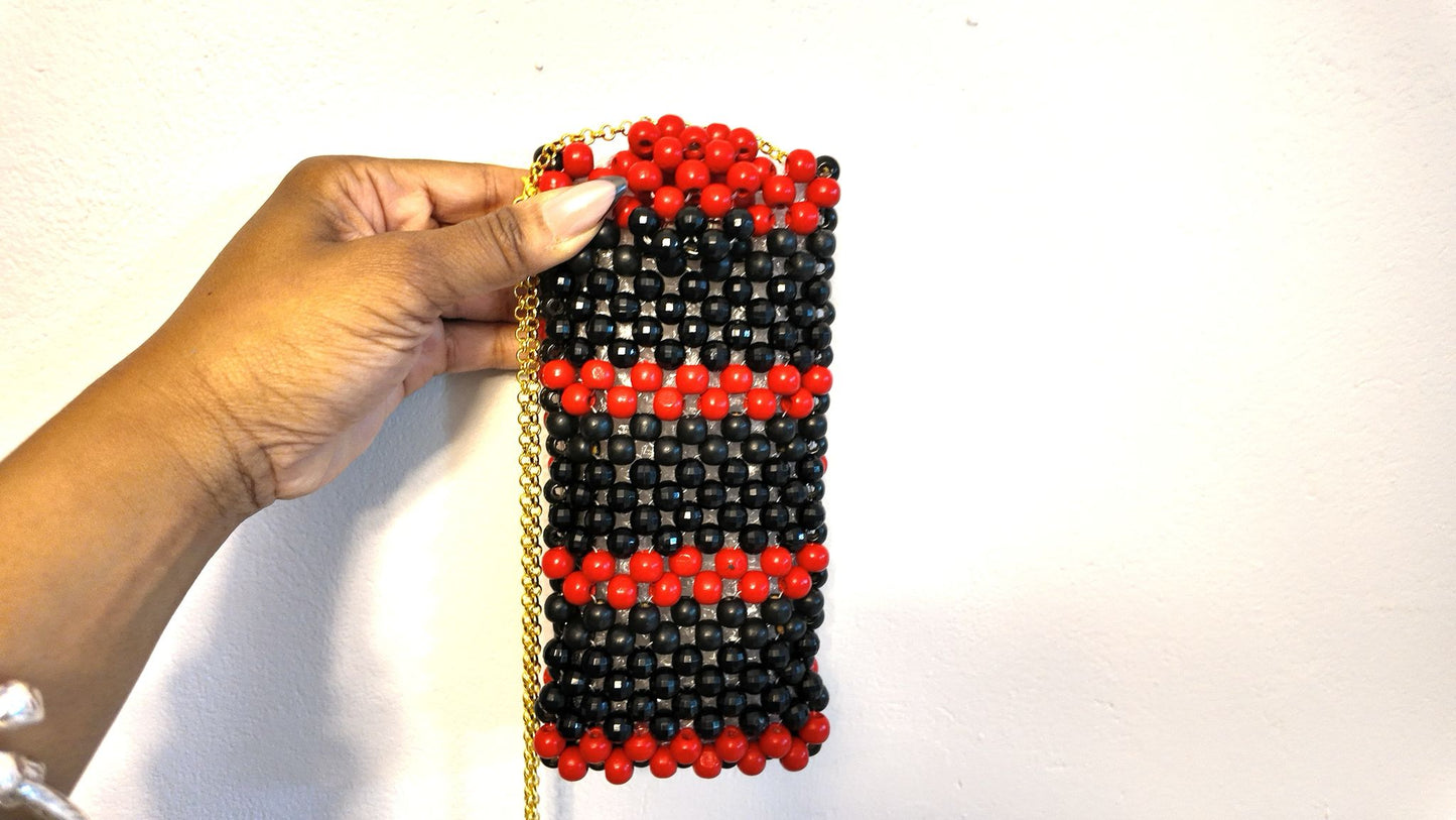 Beaded phone pouches