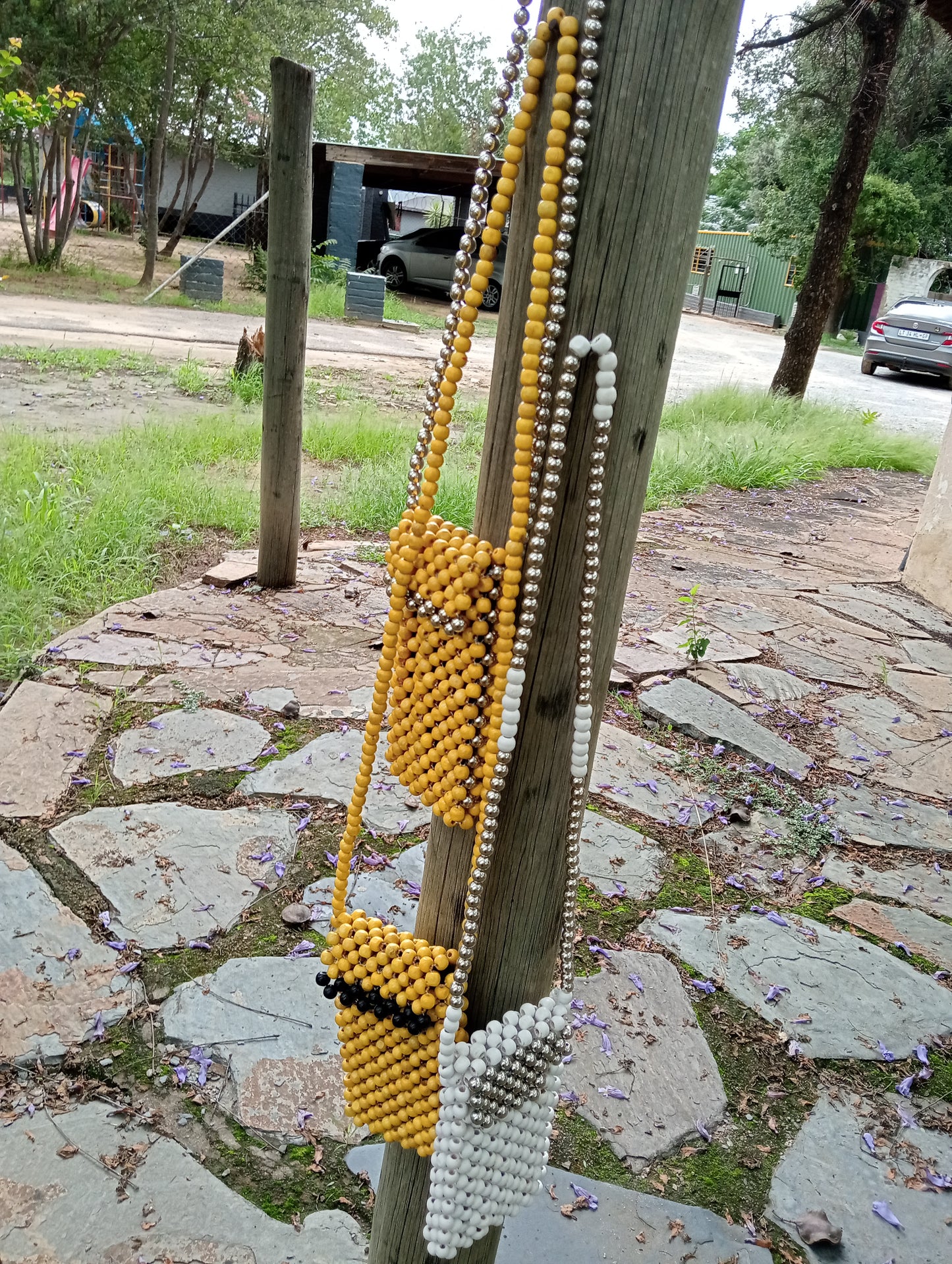 Beaded phone pouches