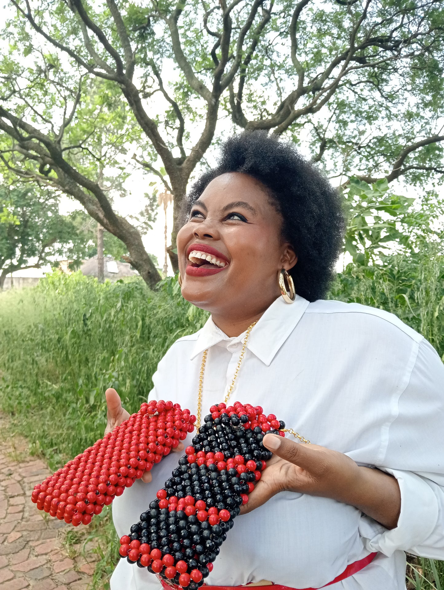 Beaded phone pouches