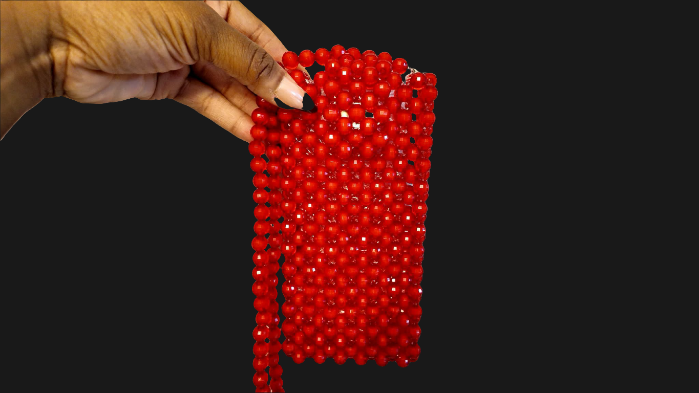 Beaded phone pouches