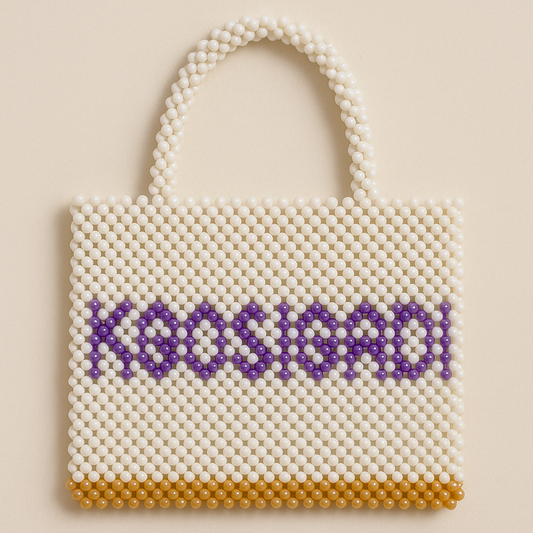 Personalised beaded bags