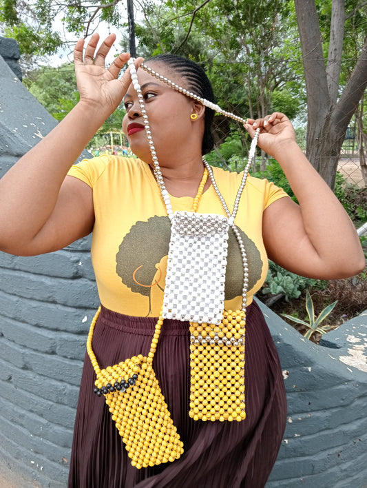 Beaded phone pouches